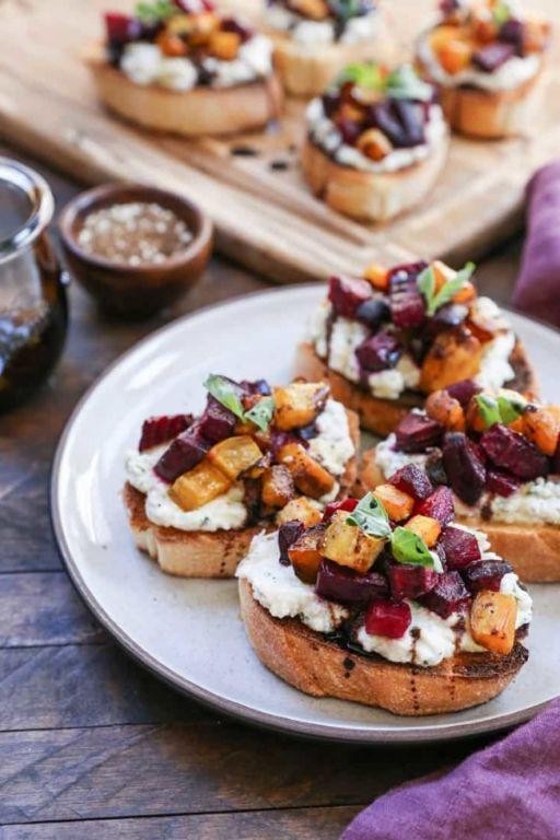Roasted Beet and Ricotta Toast