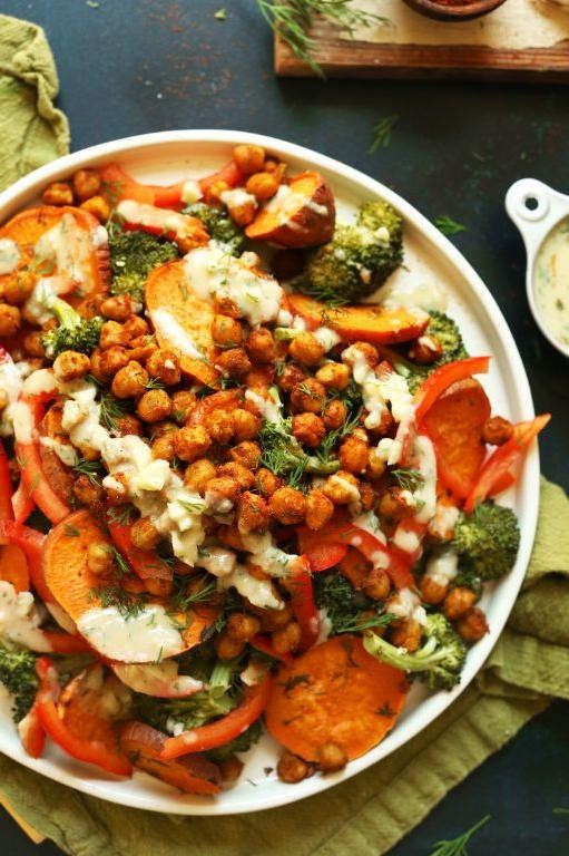 Roasted Broccoli and Sweet Potato Salad