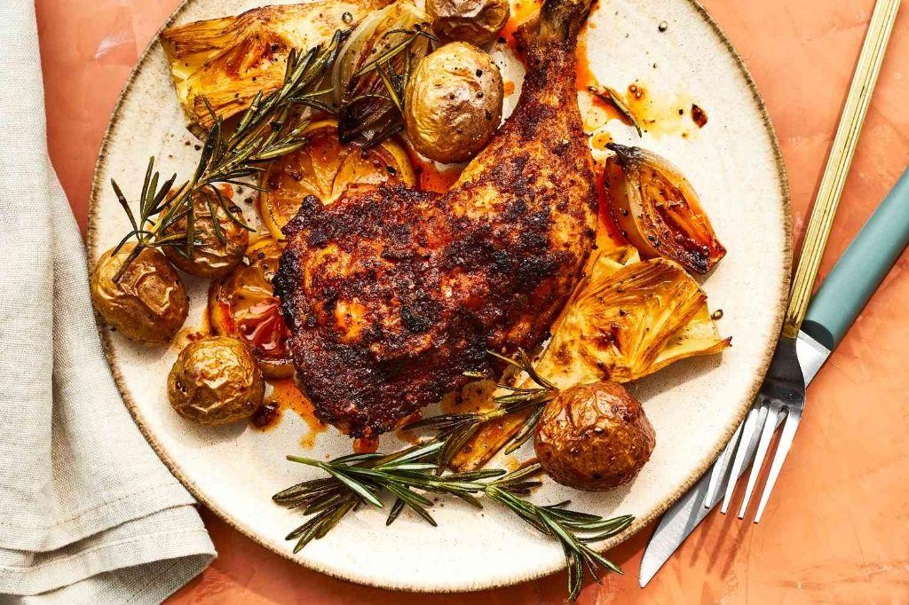 Roasted Chicken with Artichokes and Potatoes