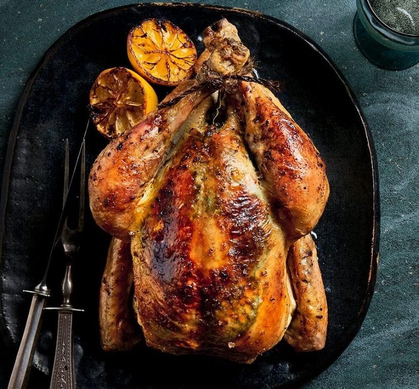 Roasted Chicken with Sage and Lemon