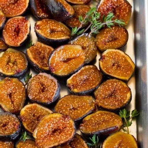 Roasted Fresh Figs with Honey and Thyme