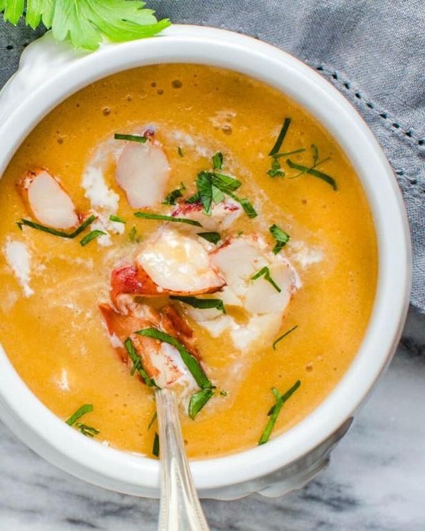 Roasted Garlic Lobster Bisque