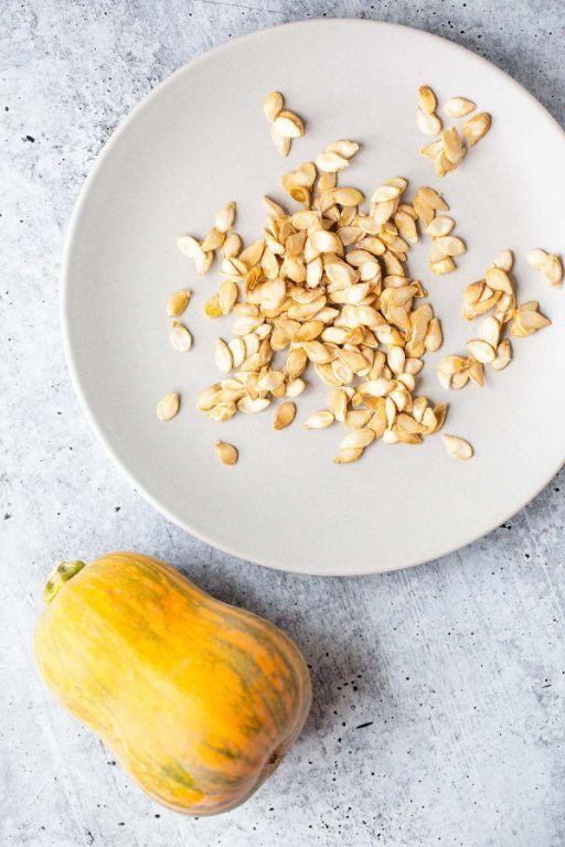 Roasted Honey Nut Squash Seeds with Sea Salt