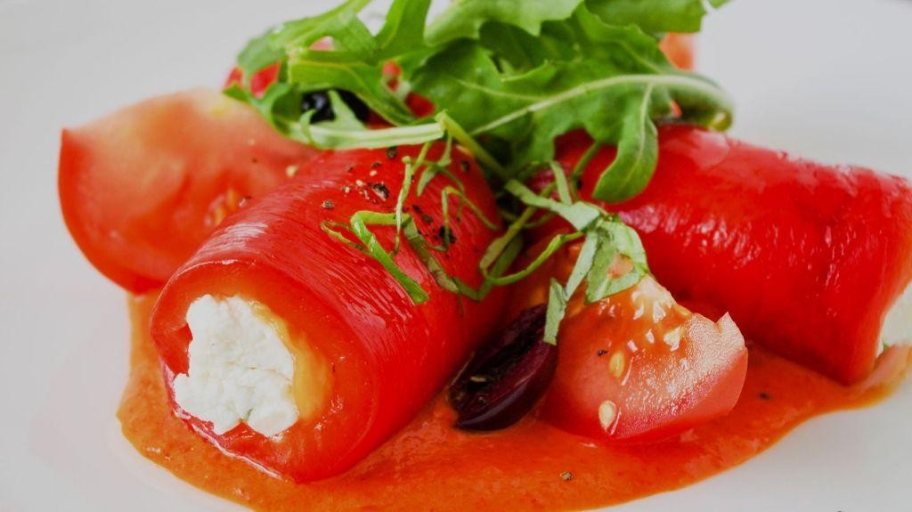 Roasted Red Pepper and Goat Cheese Rolls