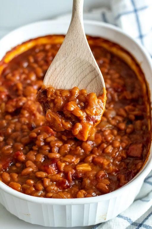 Romertopf Baked Beans with Bacon