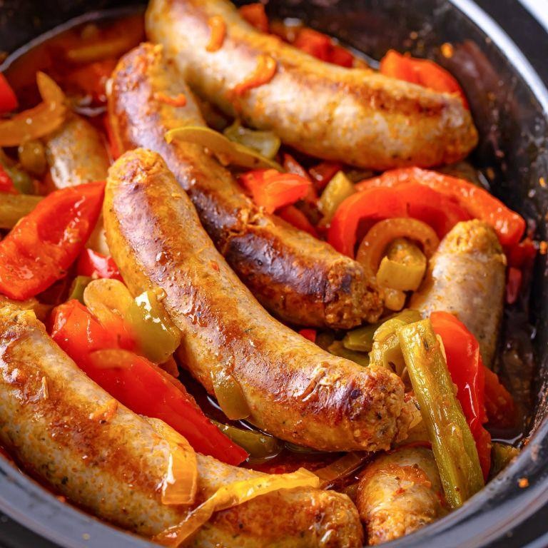 Romertopf Sausage and Peppers