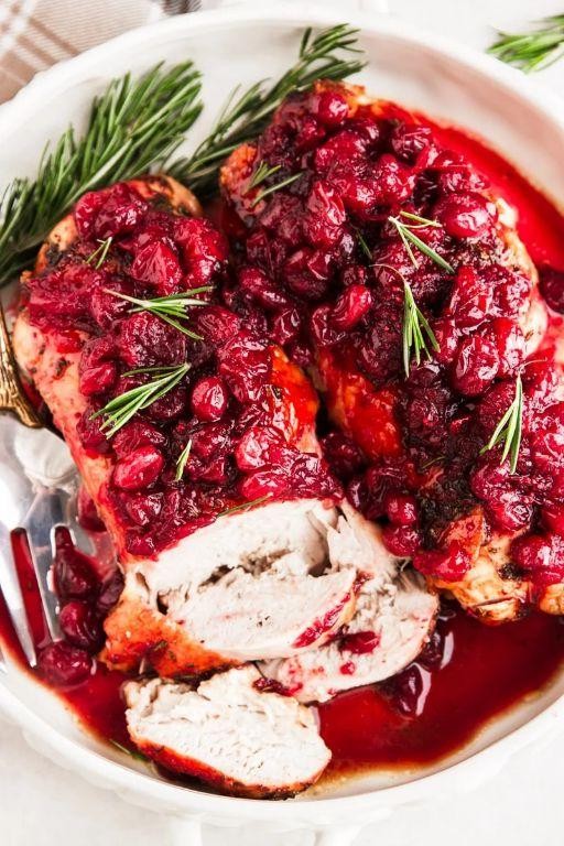Romertopf Turkey Breast with Cranberry Sauce