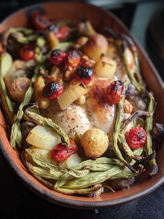 Romertopf Vegetable Medley with Olive Oil