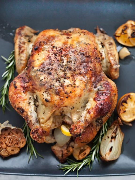 Rosemary Garlic Whole Baked Chicken