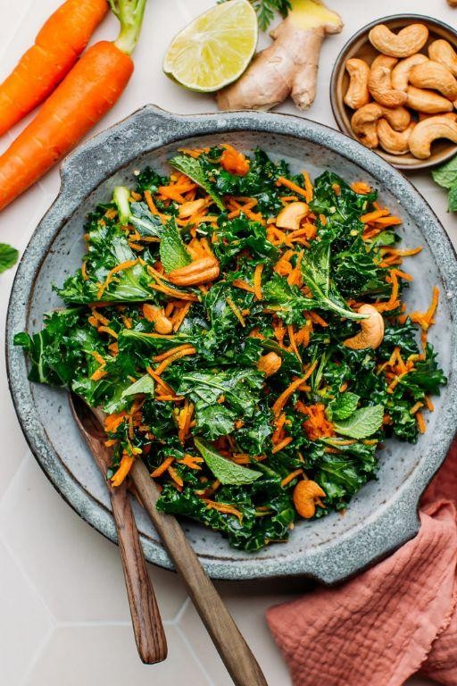 Russian Kale and Carrot Salad