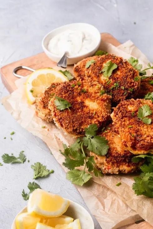 Salmon Croquettes with Lemon Aioli