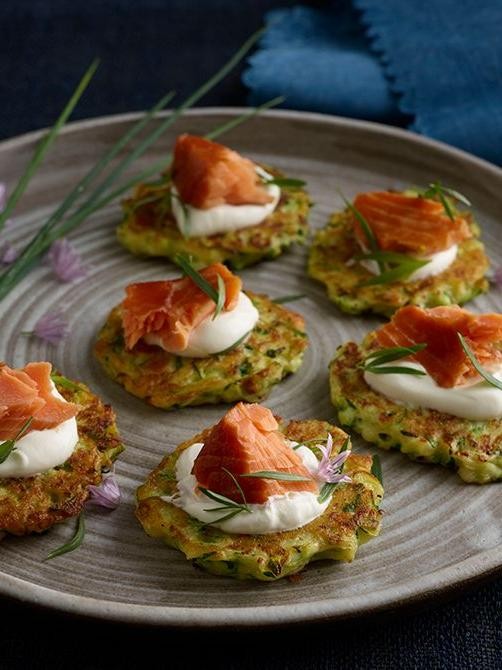 Salmon and Zucchini Fritters