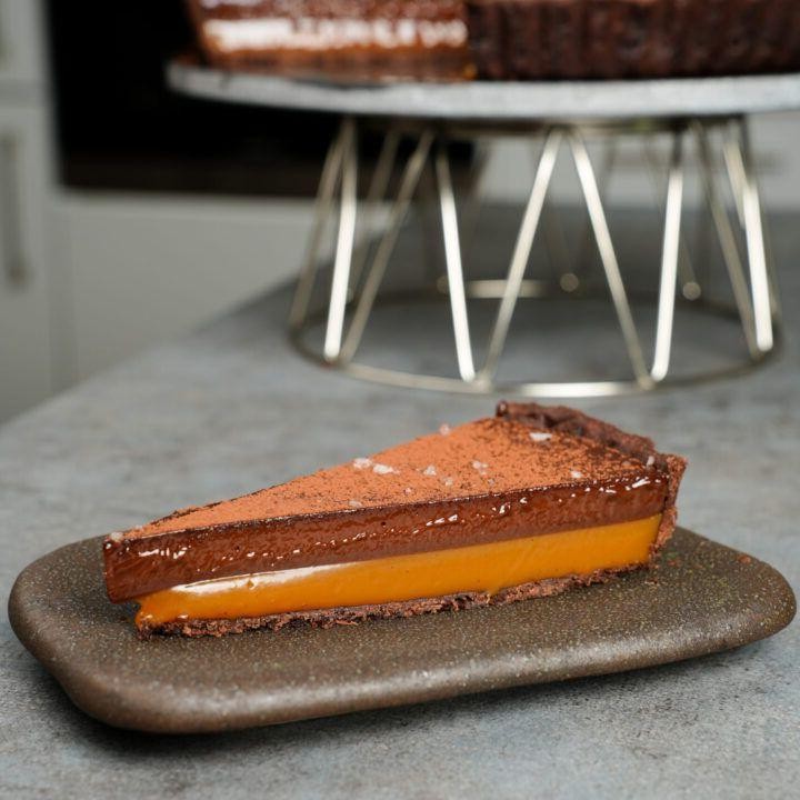 Salted Caramel Chocolate Tart