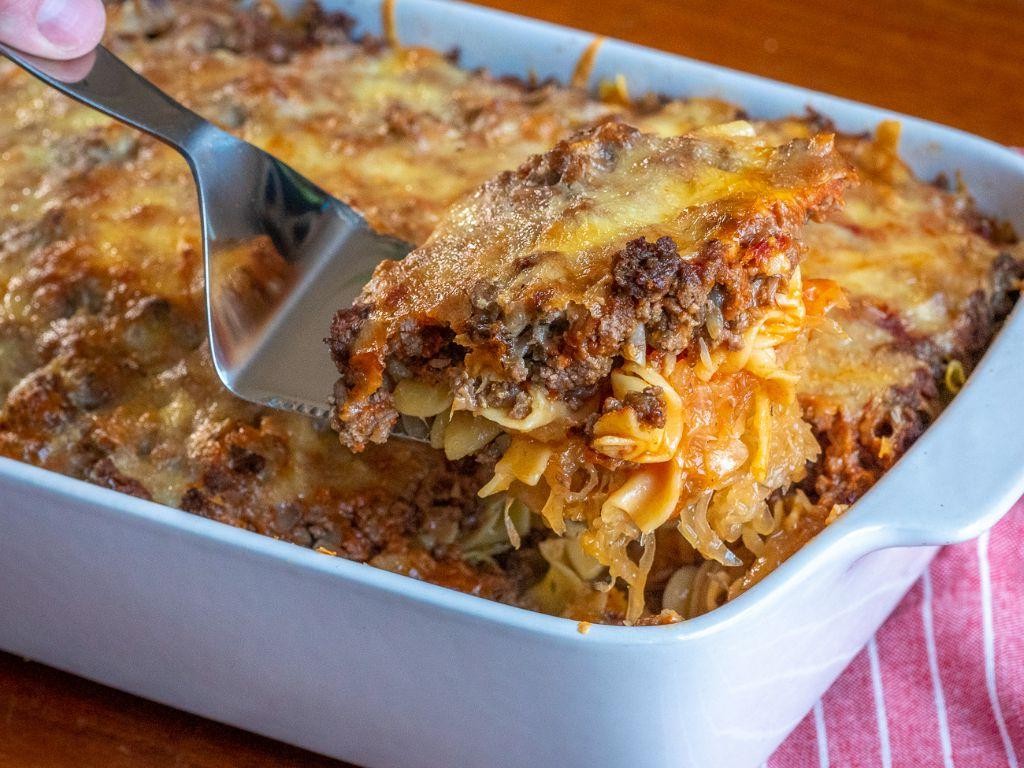 Sauerkraut and Beef Casserole