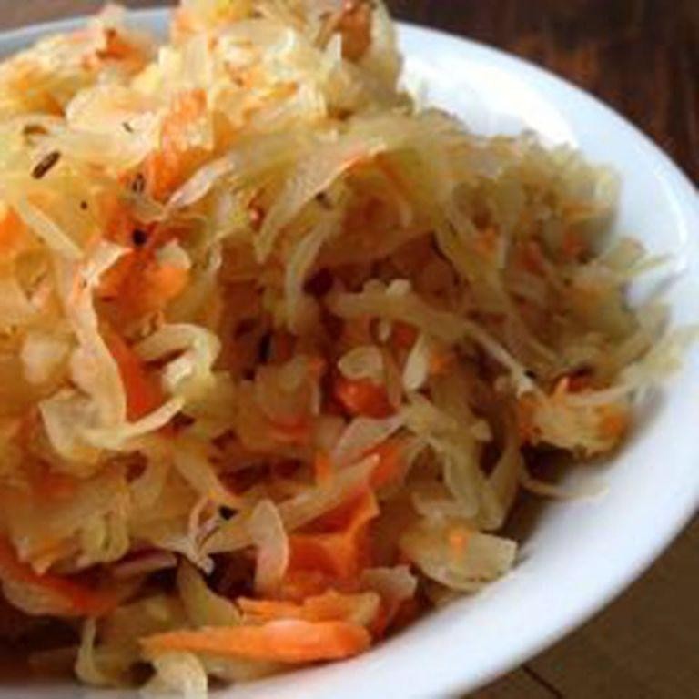 Sauerkraut and Carrot Slaw