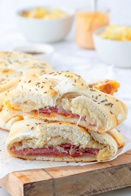 Sauerkraut and Cheese Stuffed Bread