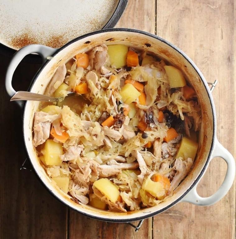 Sauerkraut and Chicken Goulash