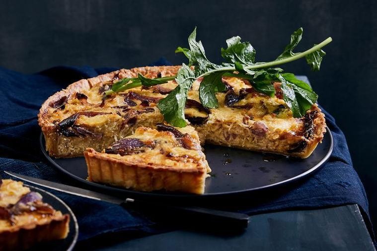 Sauerkraut and Onion Tart