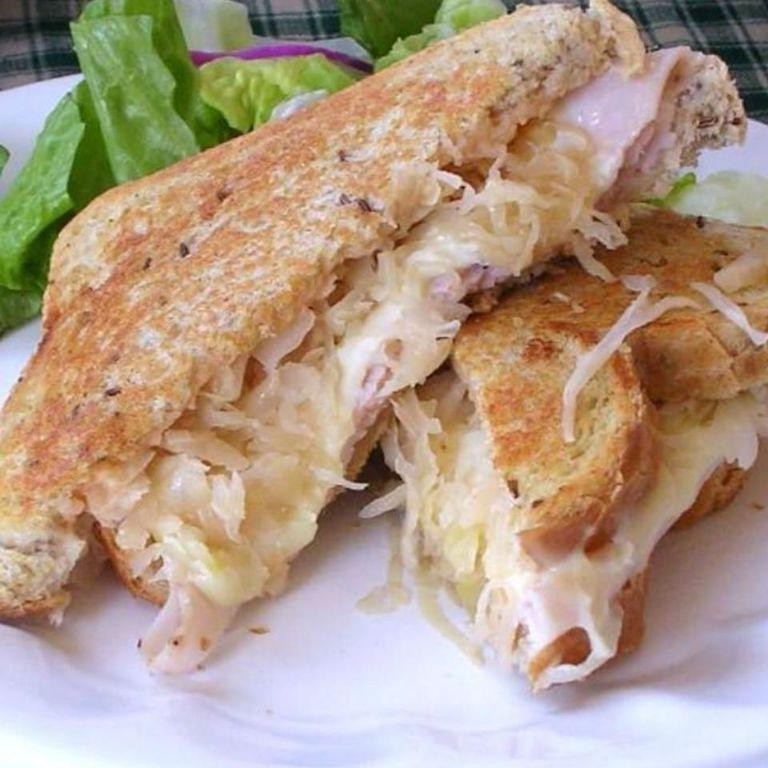 Sauerkraut and Turkey Reuben Sandwich