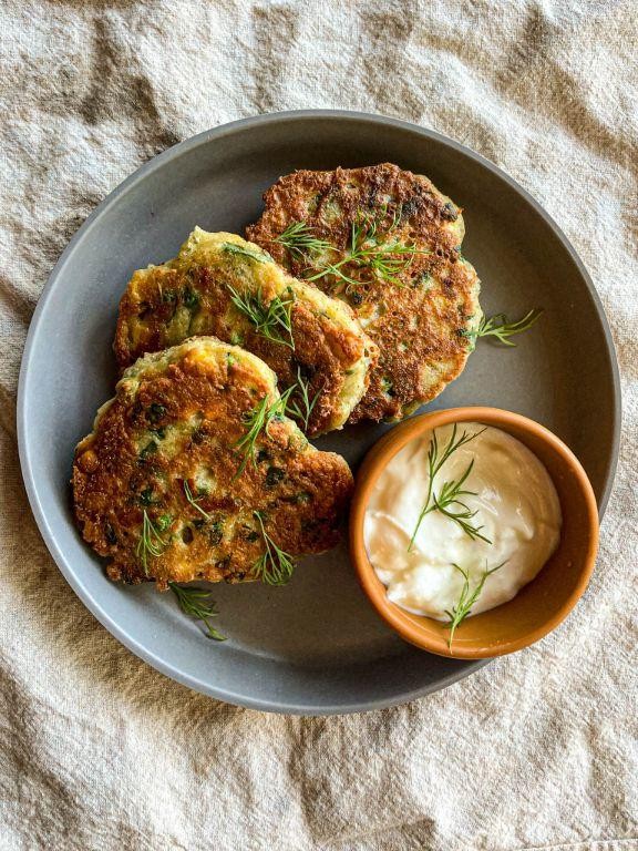 Savory Buckwheat Pancakes with Scallions