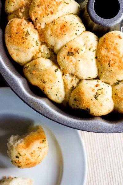 Savory Garlic Parmesan Monkey Balls