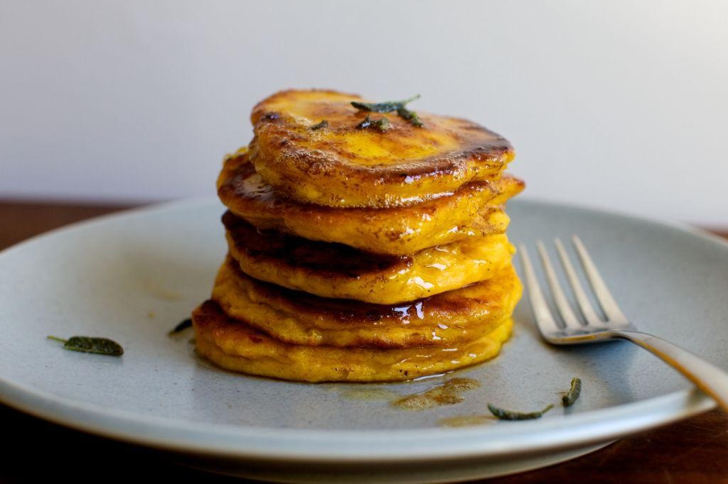Savory Honey Nut Squash Pancakes