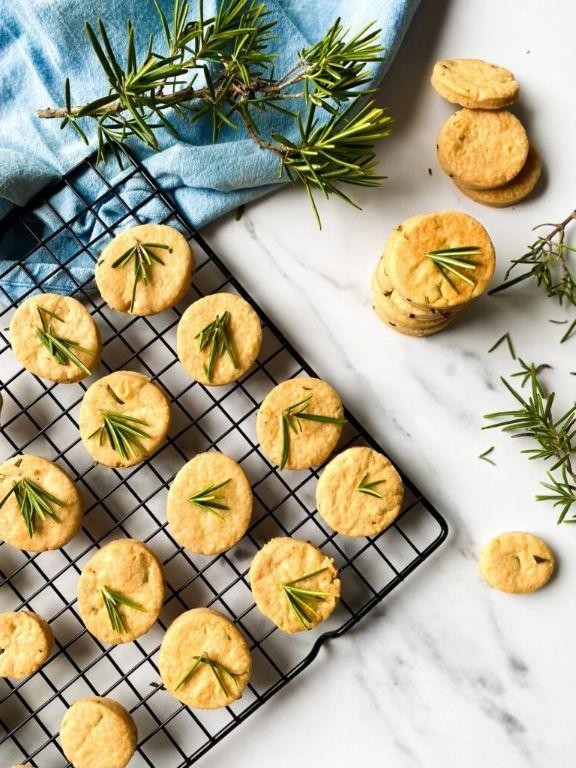Savory Parmesan Shortbread Cookies