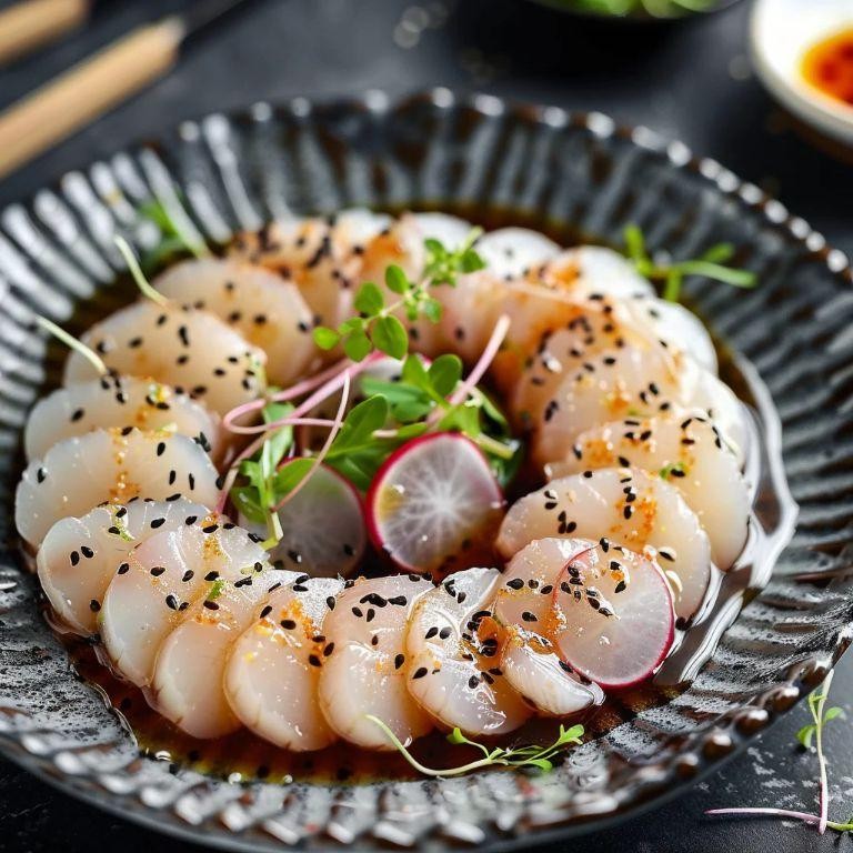 Scallop Sashimi with Yuzu Dressing