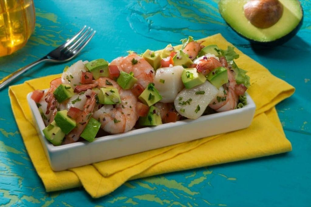 Scallop and Shrimp Ceviche with Avocado