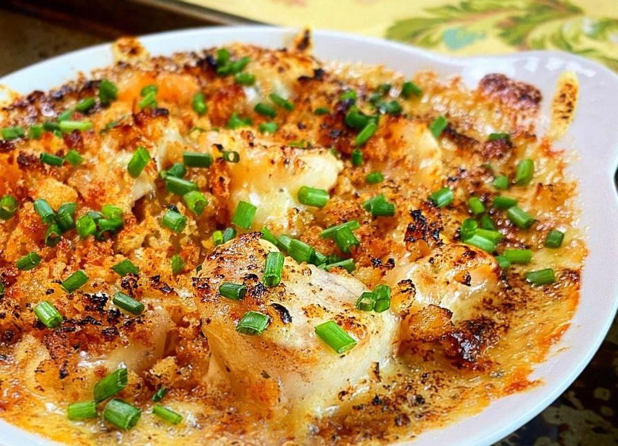 Scallop and Shrimp Gratin