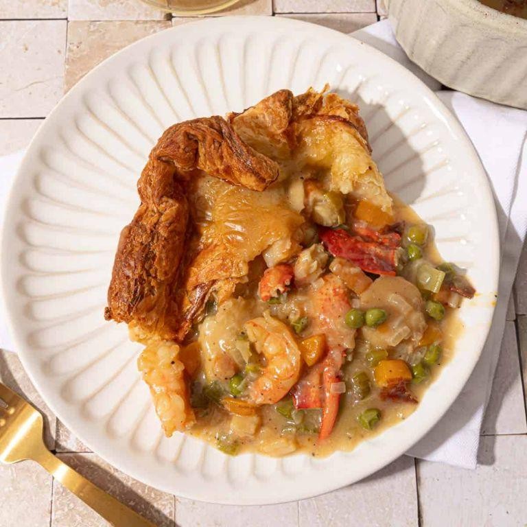 Scallop and Shrimp Pot Pie