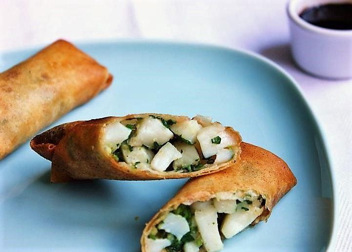 Scallop and Shrimp Spring Rolls