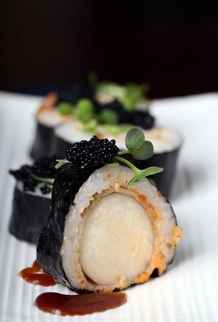 Scallop and Shrimp Sushi Rolls