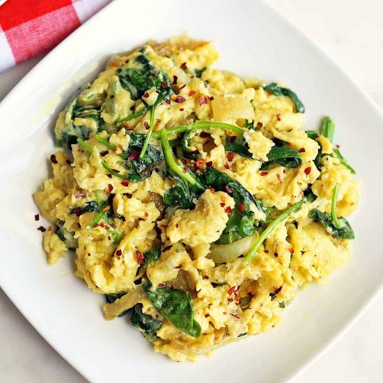 Scrambled Egg Whites with Spinach
