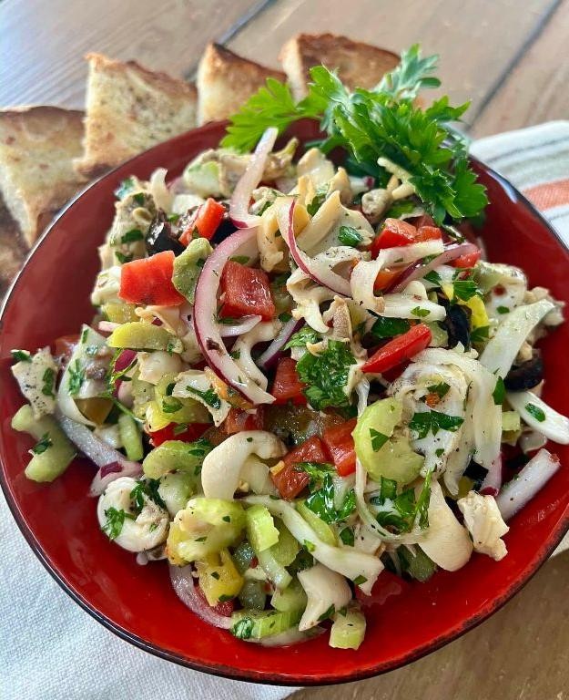 Scungilli Salad with Lemon and Olive Oil