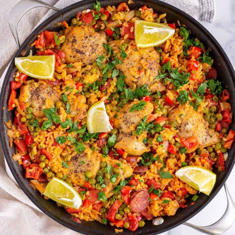 Scungilli and Chorizo Paella