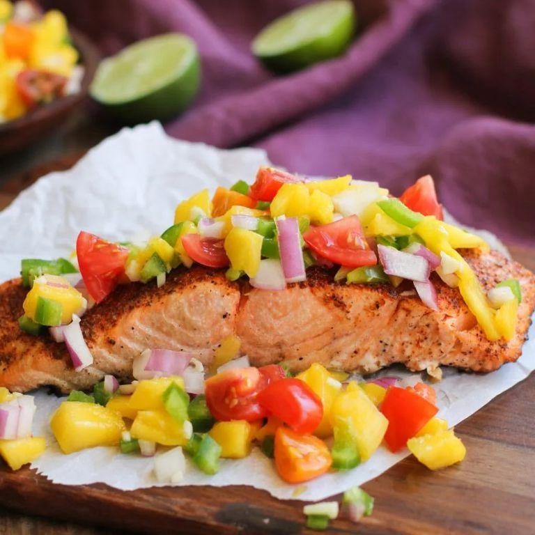Sea Trout Fillet with Mango Salsa