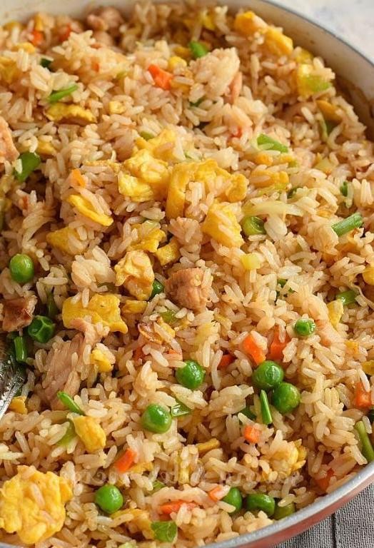 Silkie Chicken Fried Rice with Egg