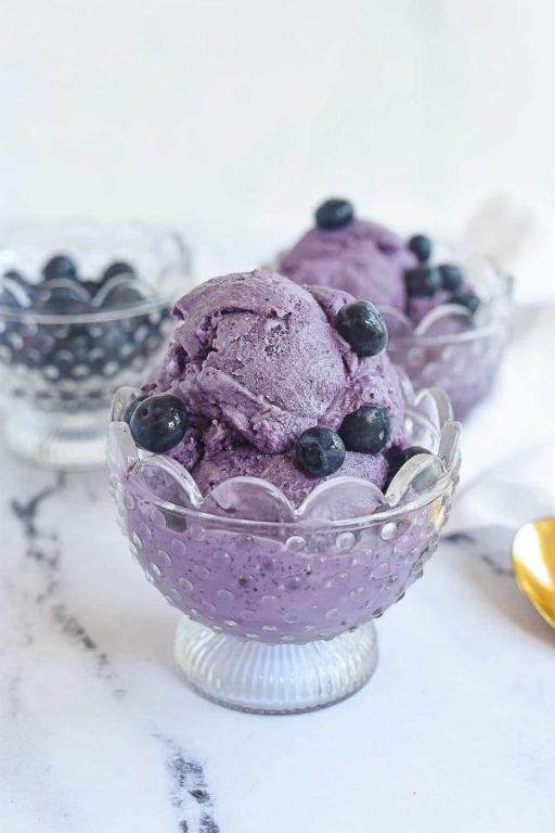 Simple Blueberry Ice Cream