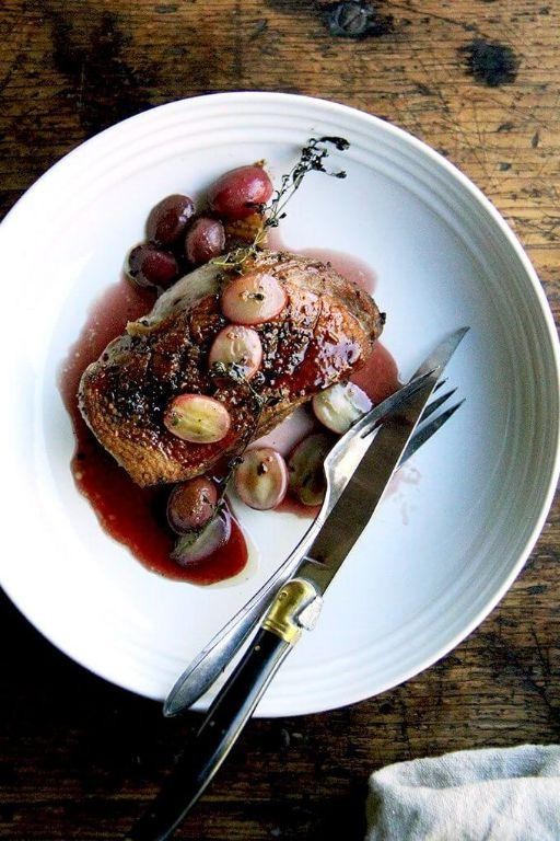 Simple Duck Breast with Garlic and Thyme