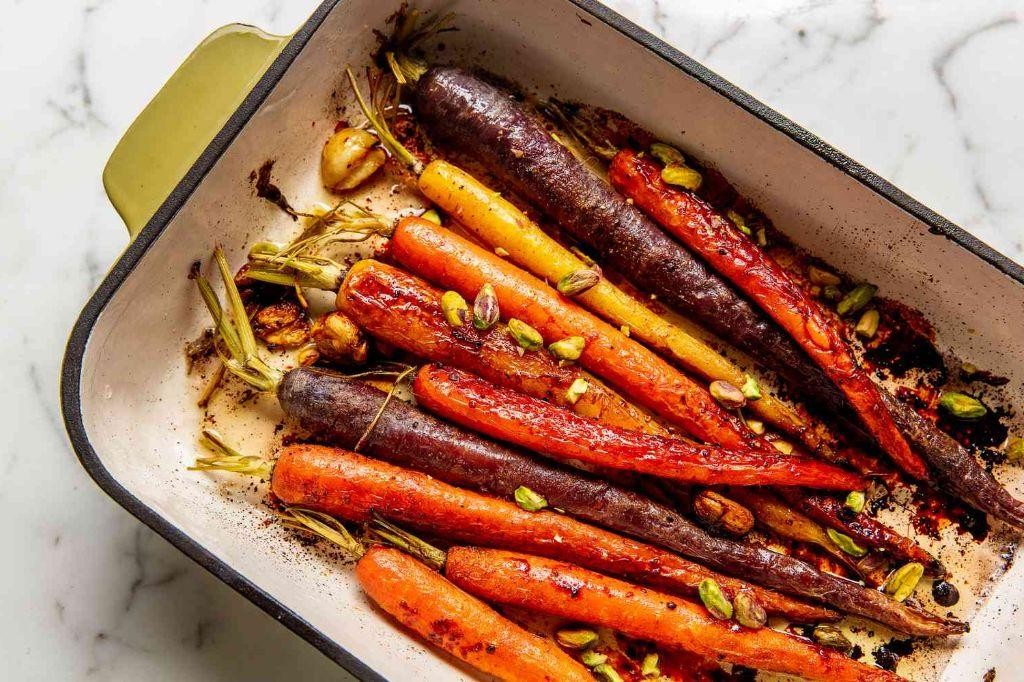 Simple Roasted Carrots with Honey