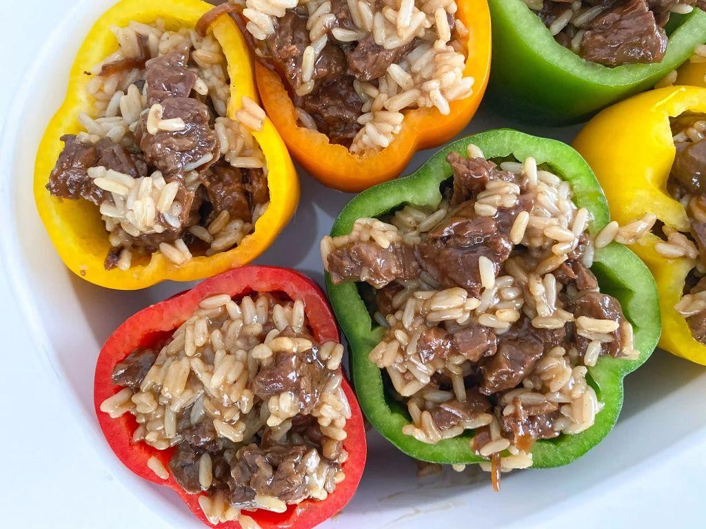 Sirloin Stuffed Bell Peppers