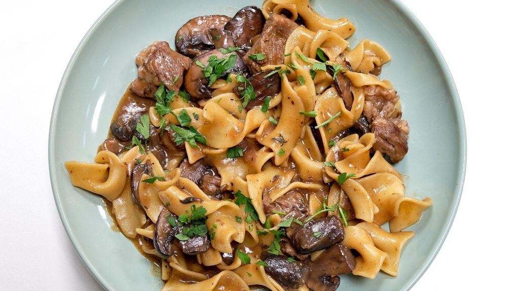 Sirloin and Mushroom Pasta