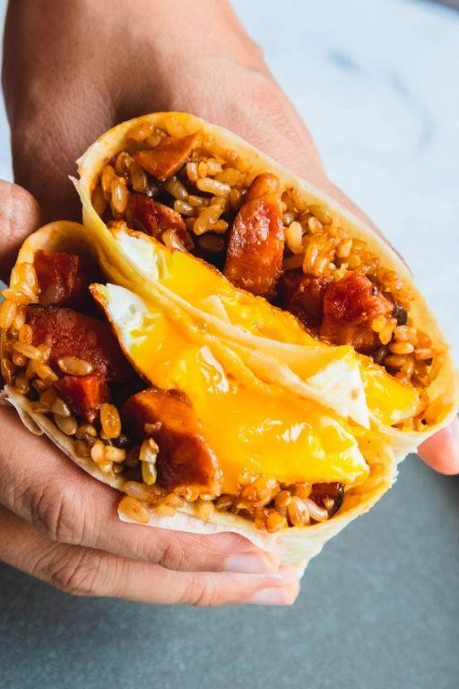 Skinless Longanisa Breakfast Burrito
