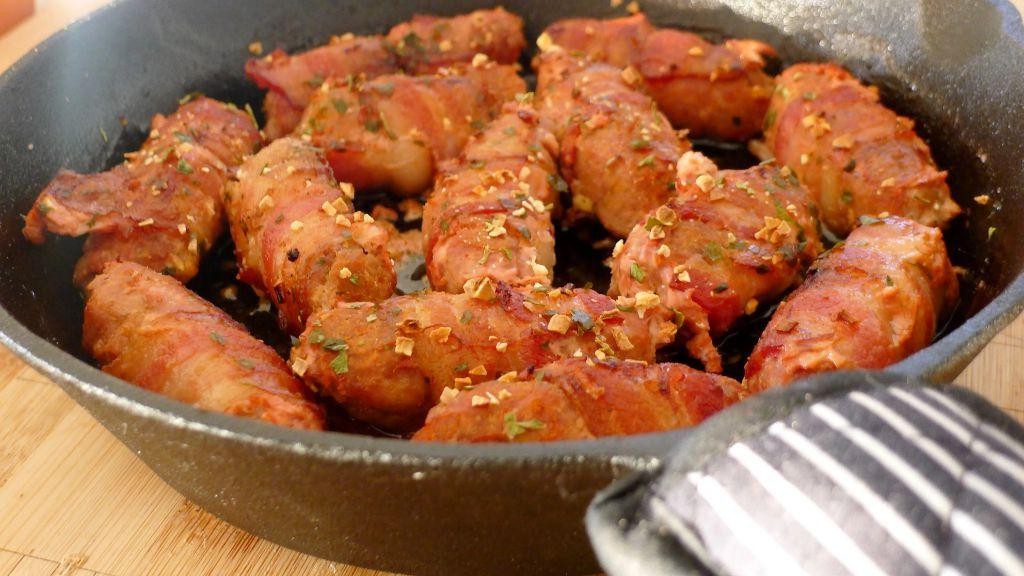Skinless Longanisa Wrapped in Bacon