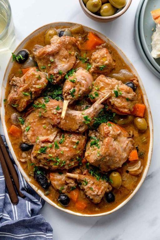 Slow Cooked Rabbit with Root Vegetables