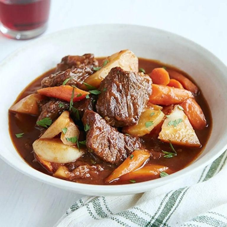 Slow Cooker Braised Beef with Root Vegetables