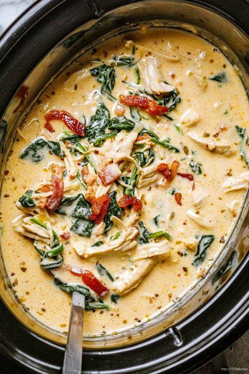 Slow Cooker Chicken and Cream Cheese Soup