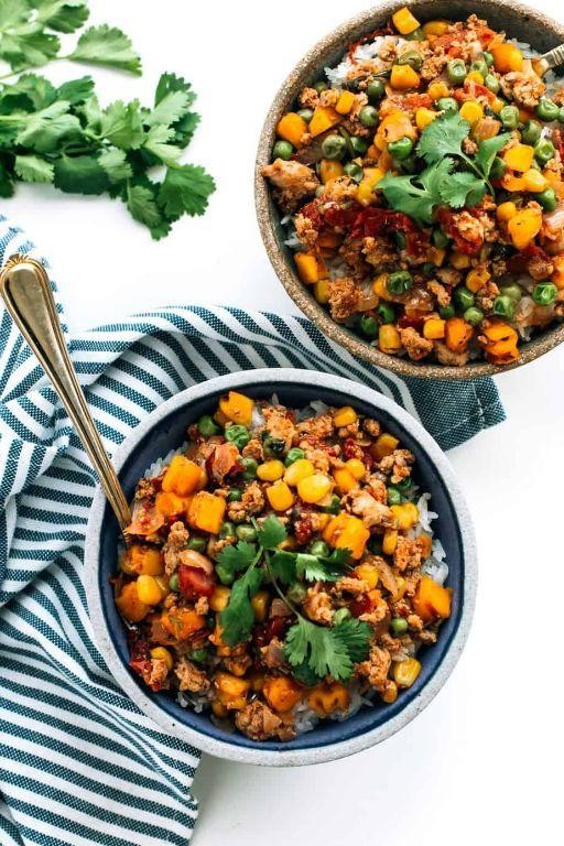 Slow Cooker Ground Turkey and Butternut Squash Stew