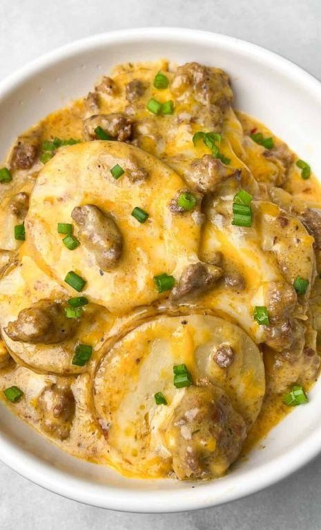 Slow Cooker Hamburger and Potato Dinner